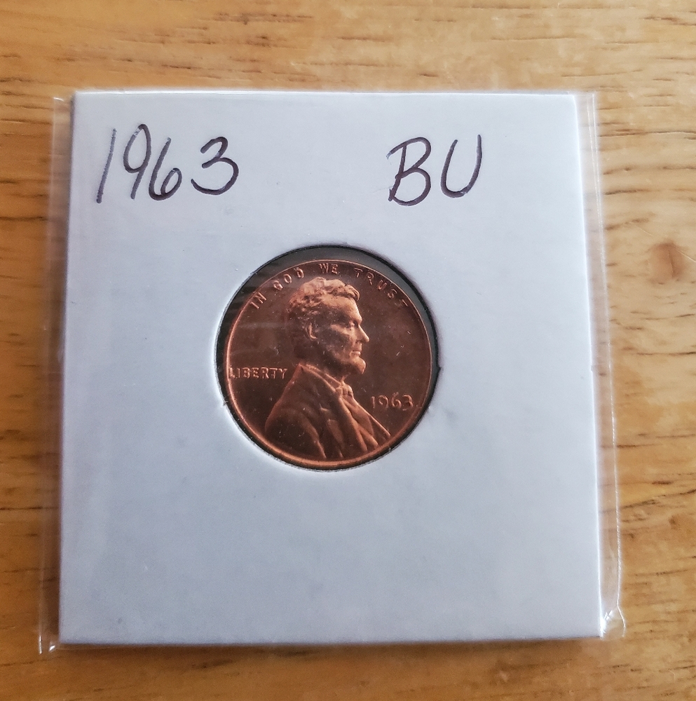 1963 Lincoln Penny Brilliant Uncirculated